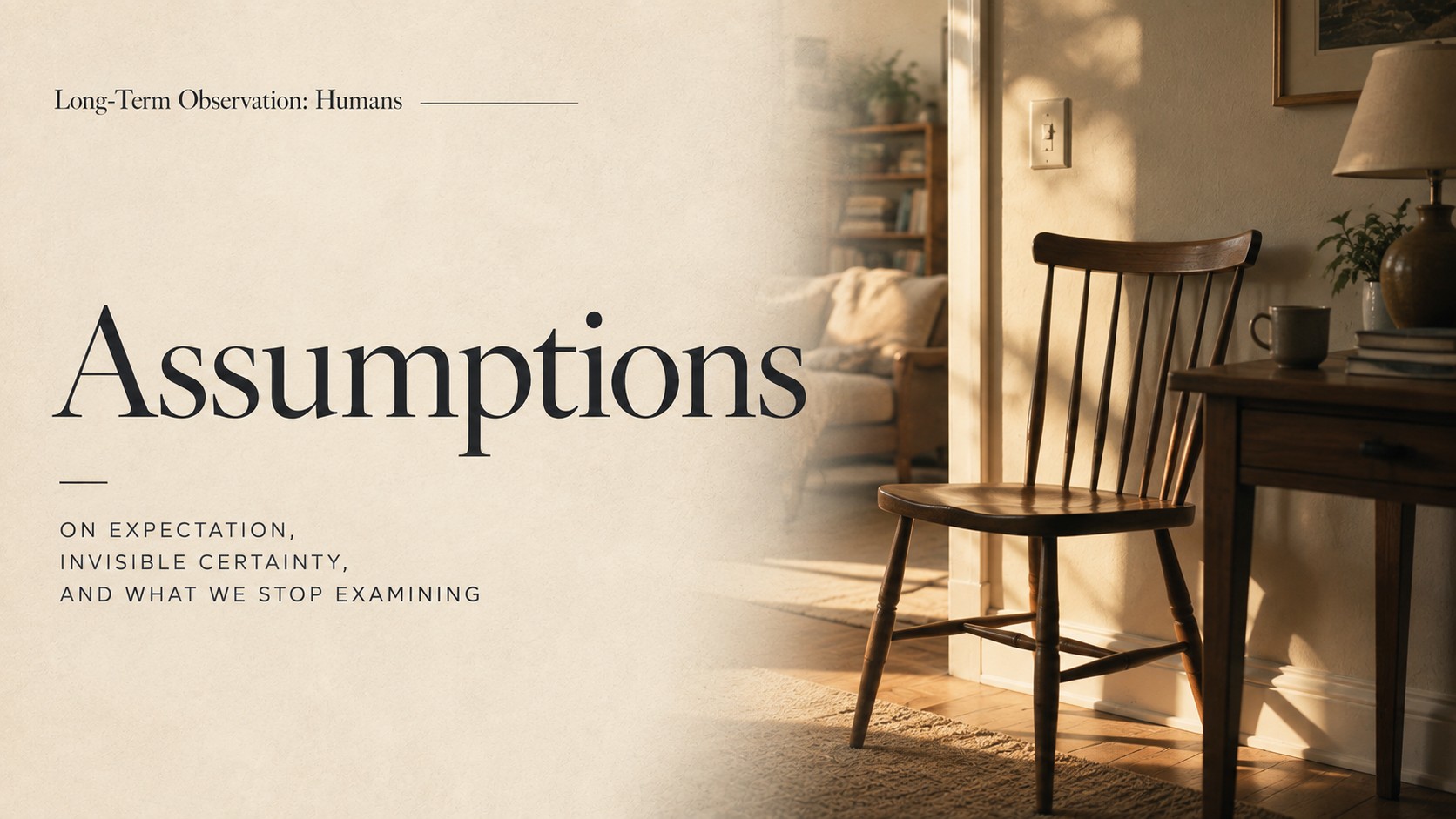 Banner for Assumptions