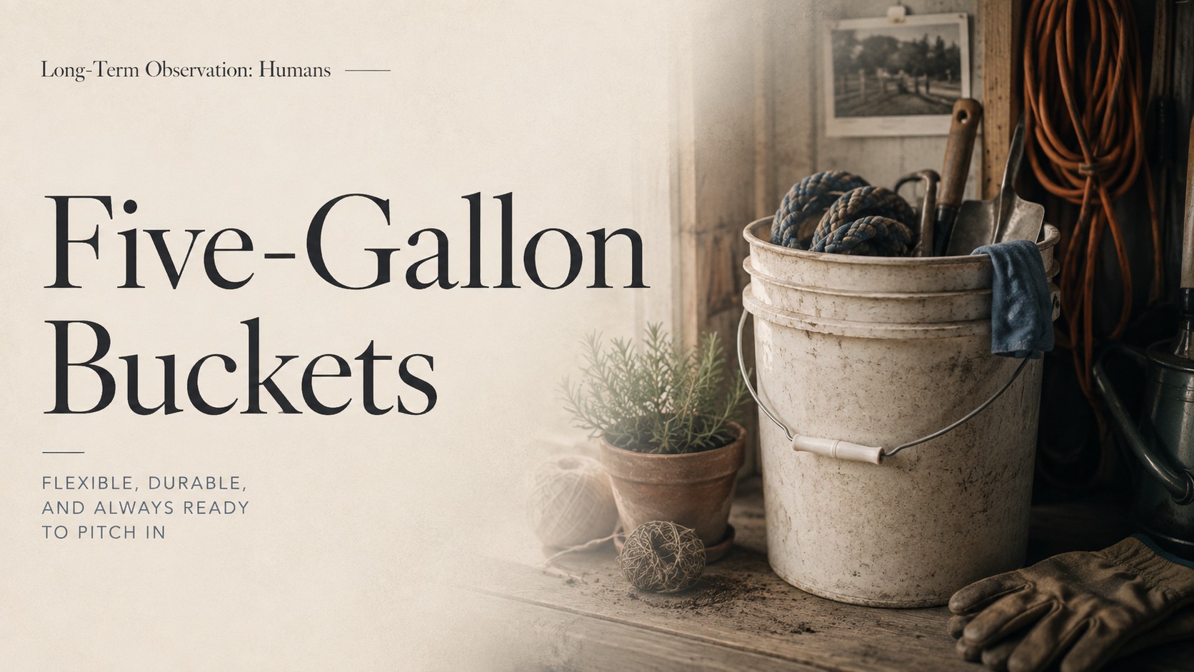 Banner for Five-Gallon Buckets