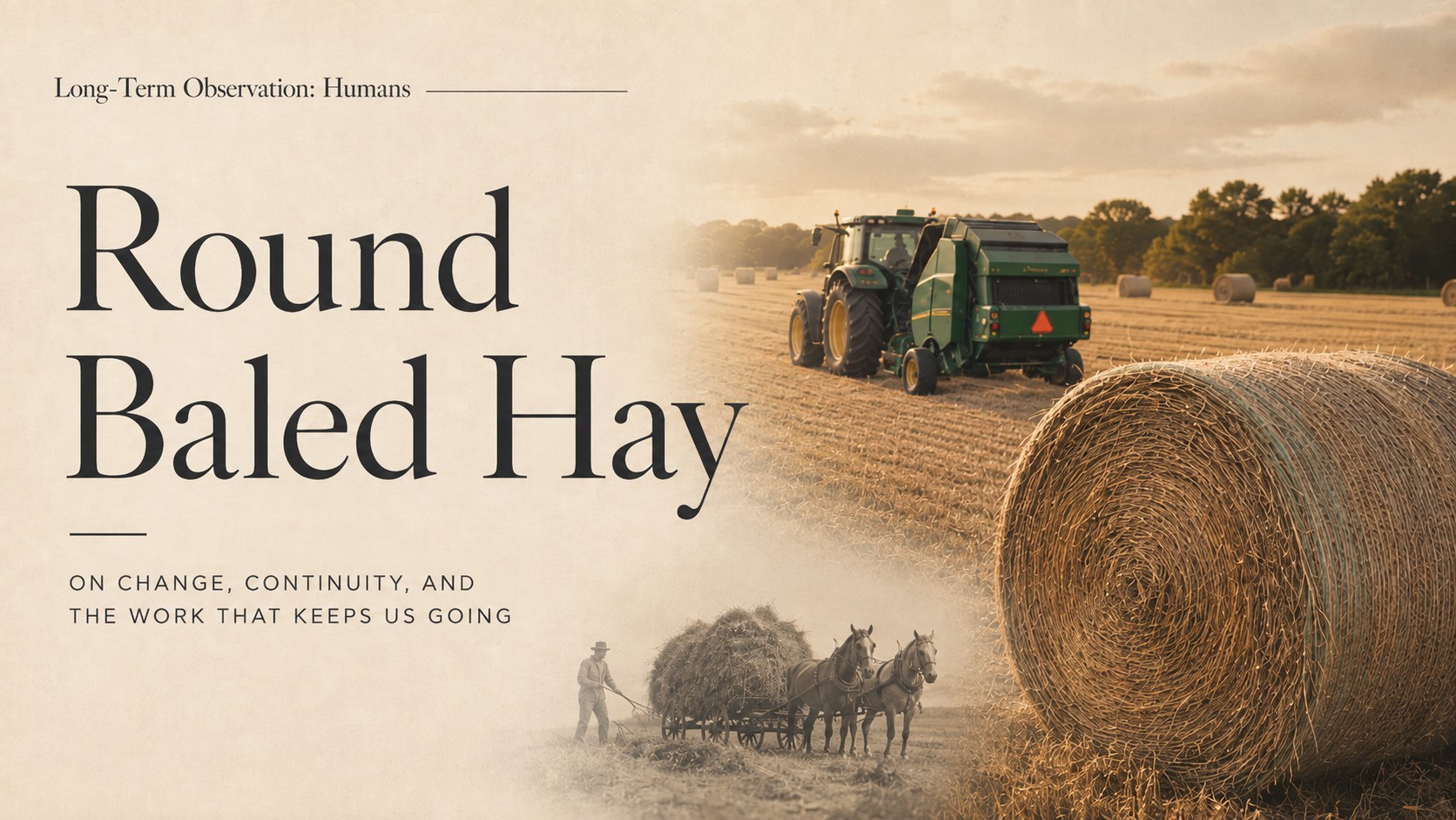 Banner for Round Baled Hay